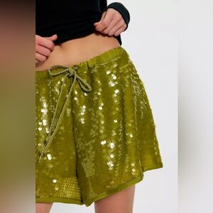 Free people Wisteria Sequin Shorts